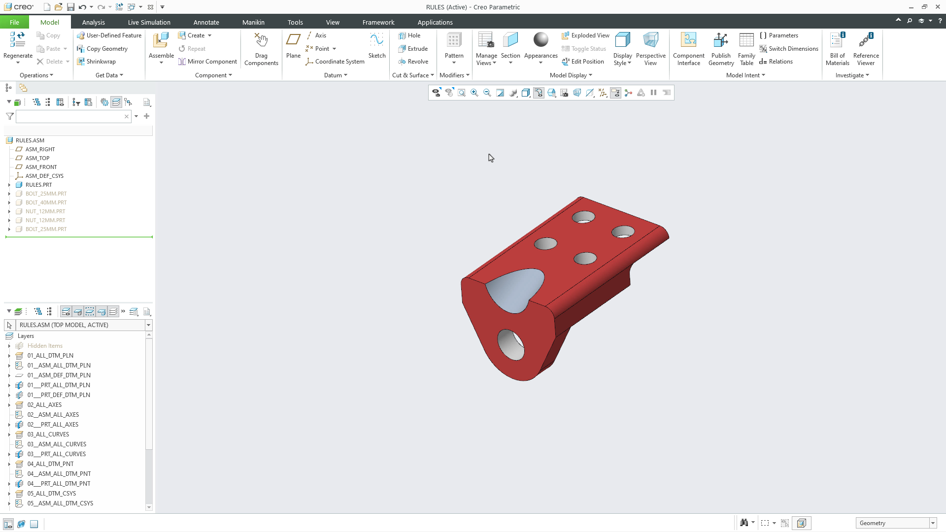 Create Layer Rules | tutorial | PTC Learning Connector