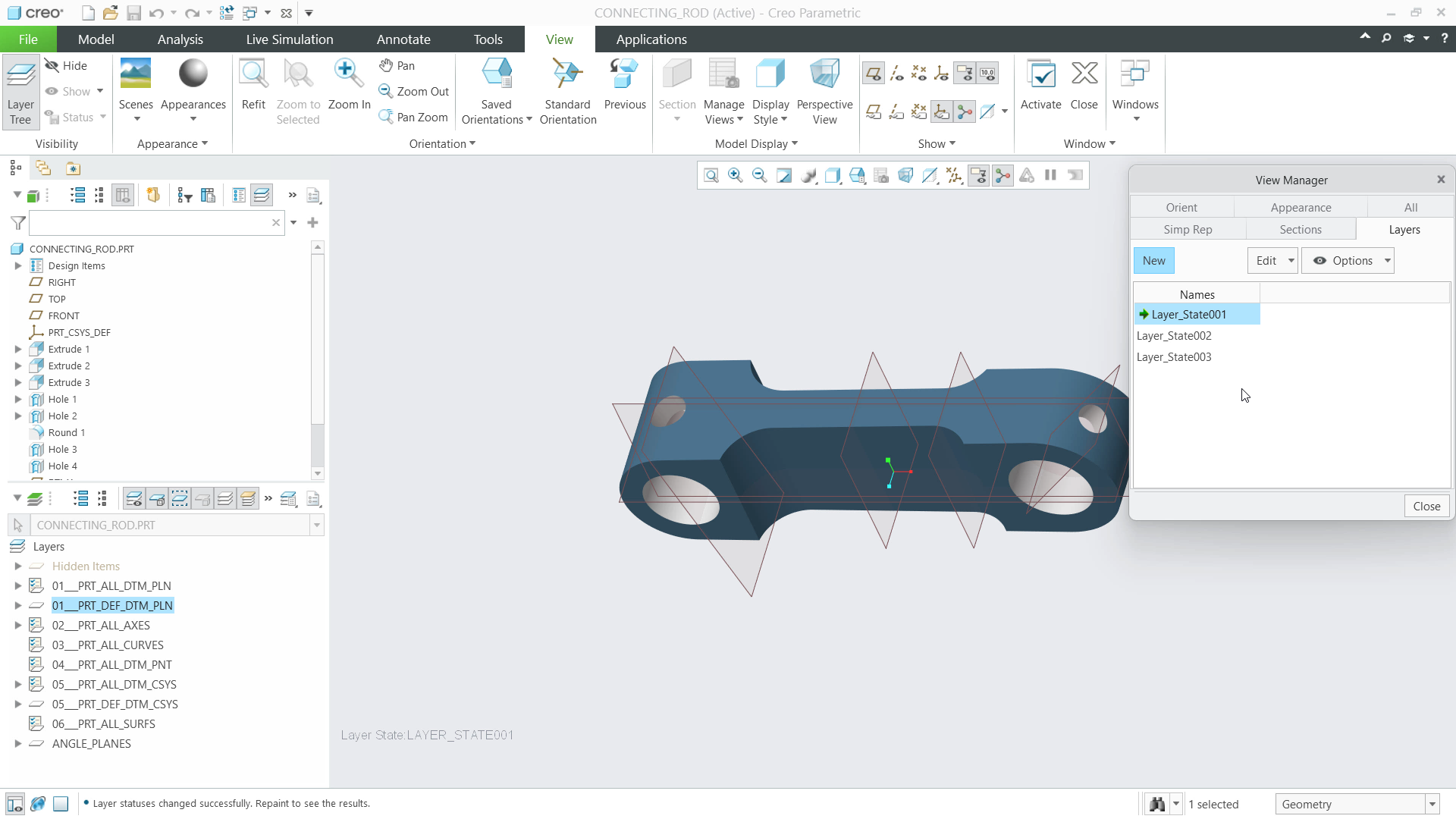 Create Layer States | tutorial | PTC Learning Connector
