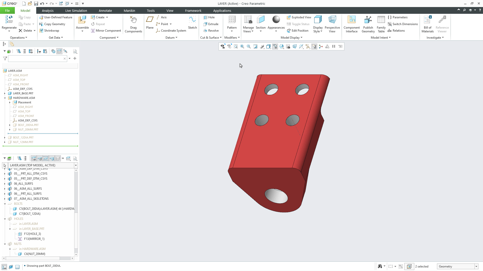 Create Layers in Assemblies | tutorial | PTC Learning Connector