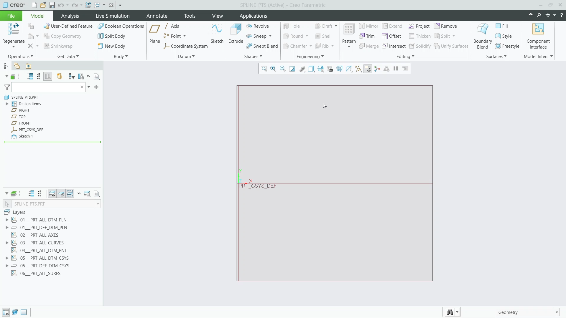 Import and Export Spline Points | tutorial | PTC Learning Connector