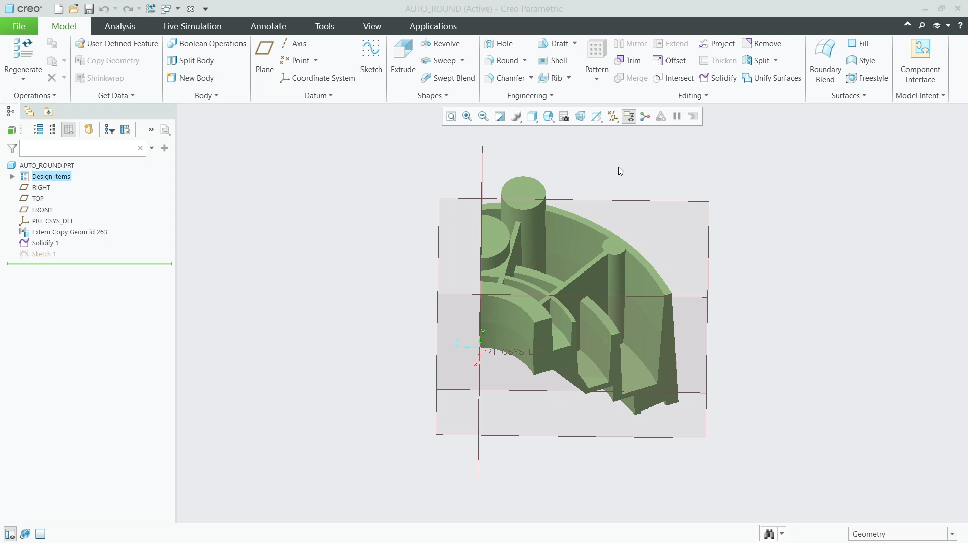 Auto Round | tutorial | PTC Learning Connector