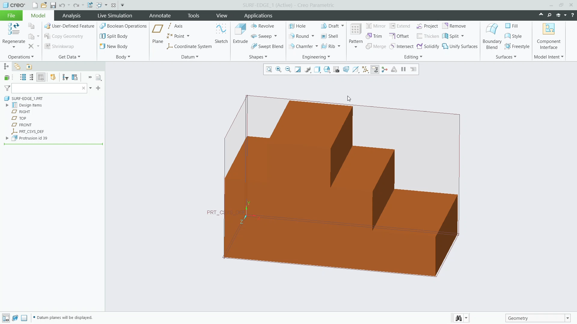 Create Rounds by Selecting a Surface and Edge | tutorial | PTC Learning ...