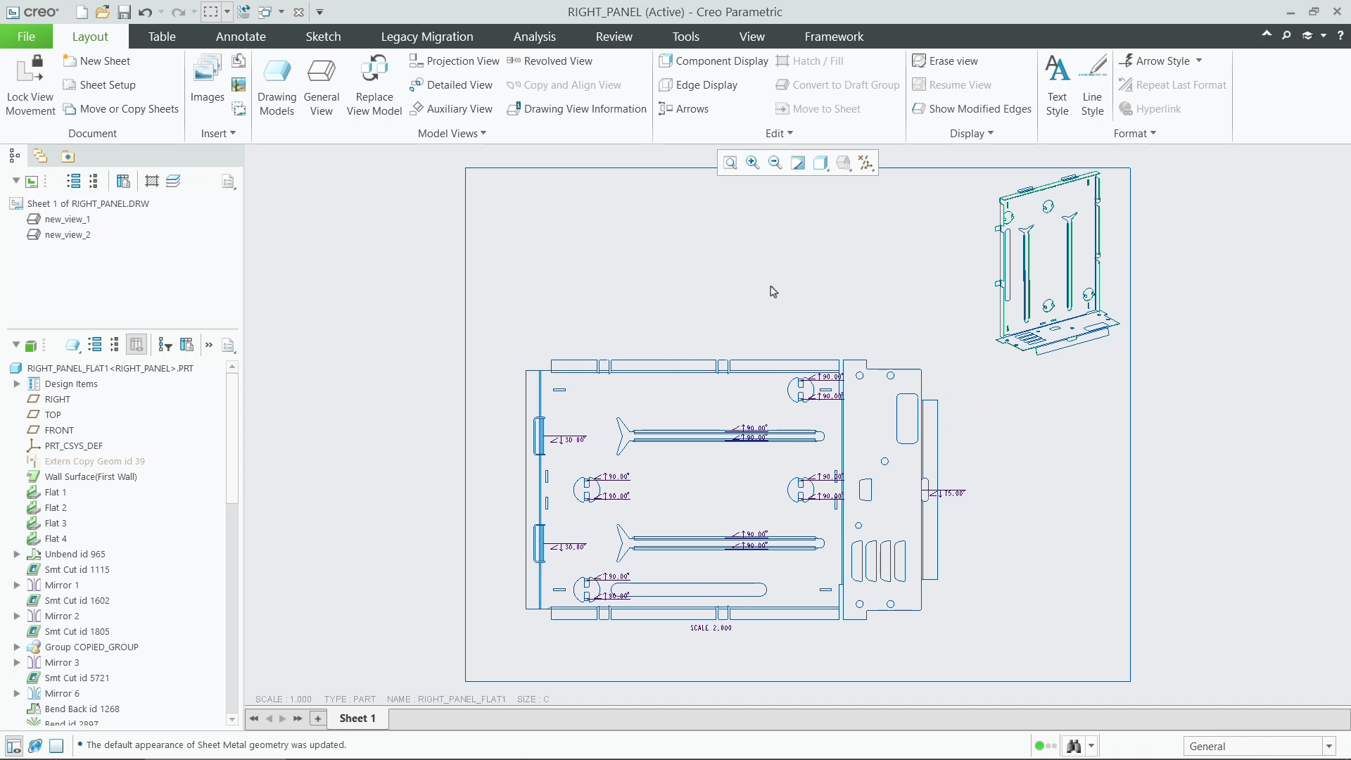 Add the Flat and Formed States | tutorial | PTC Learning Connector