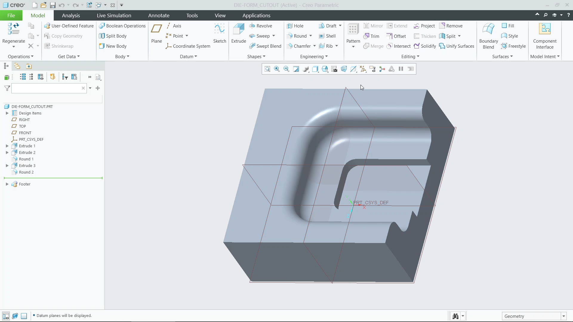 Create Die Forms Using Annotations | tutorial | PTC Learning Connector