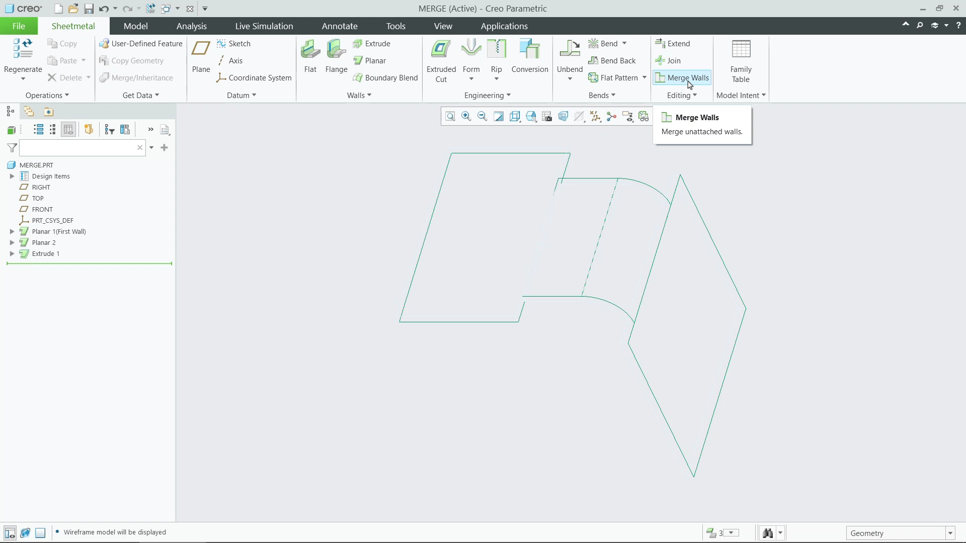 Use the Merge Feature | tutorial | PTC Learning Connector