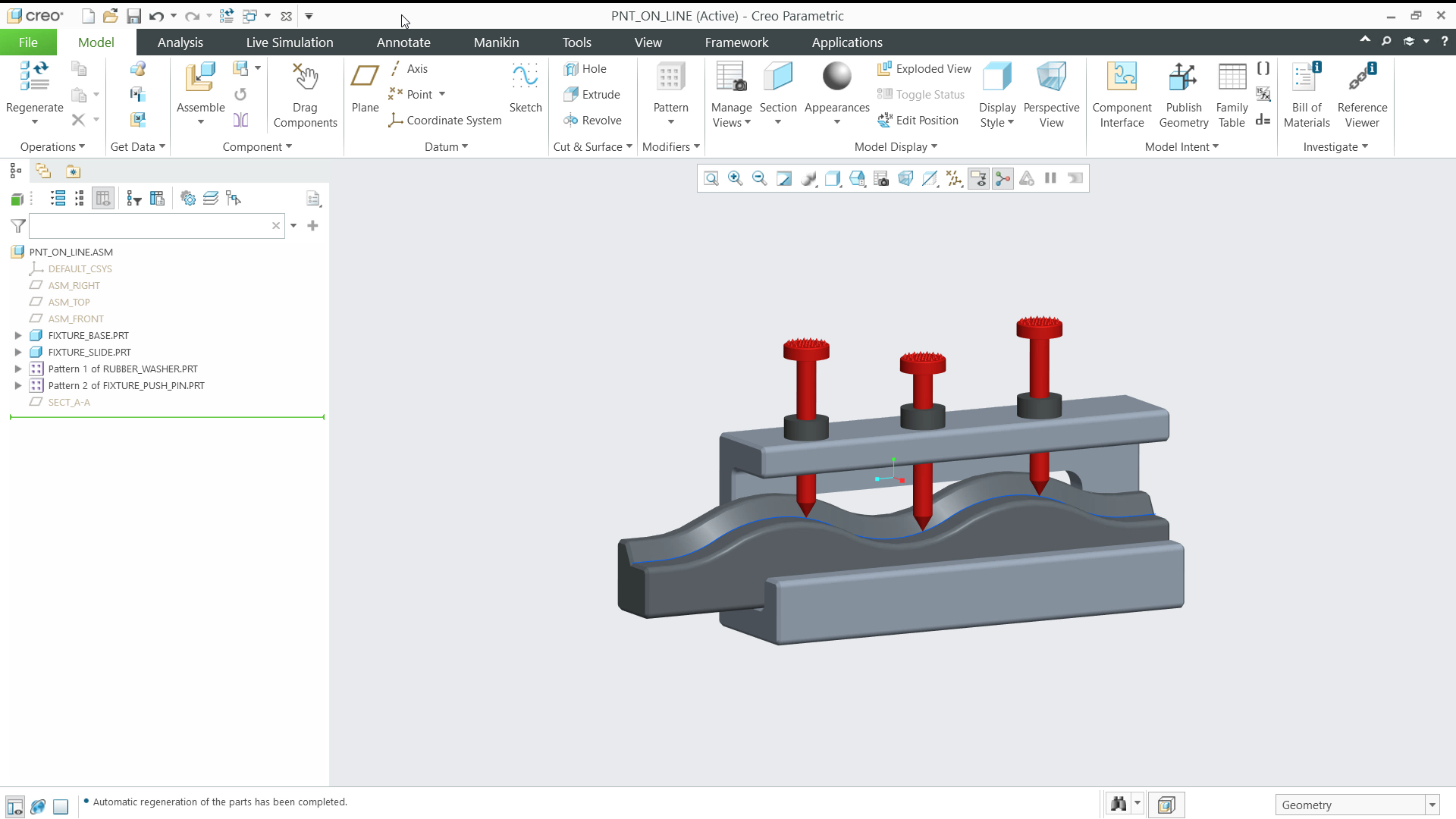 Constrain a Point on a Line | tutorial | PTC Learning Connector