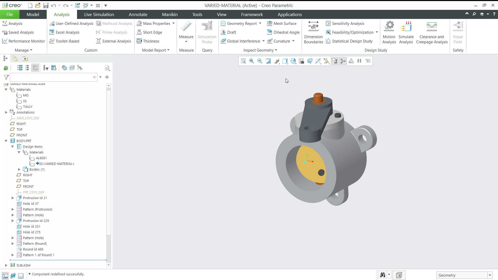 Create Flexible Components with Varied Material | tutorial | PTC ...