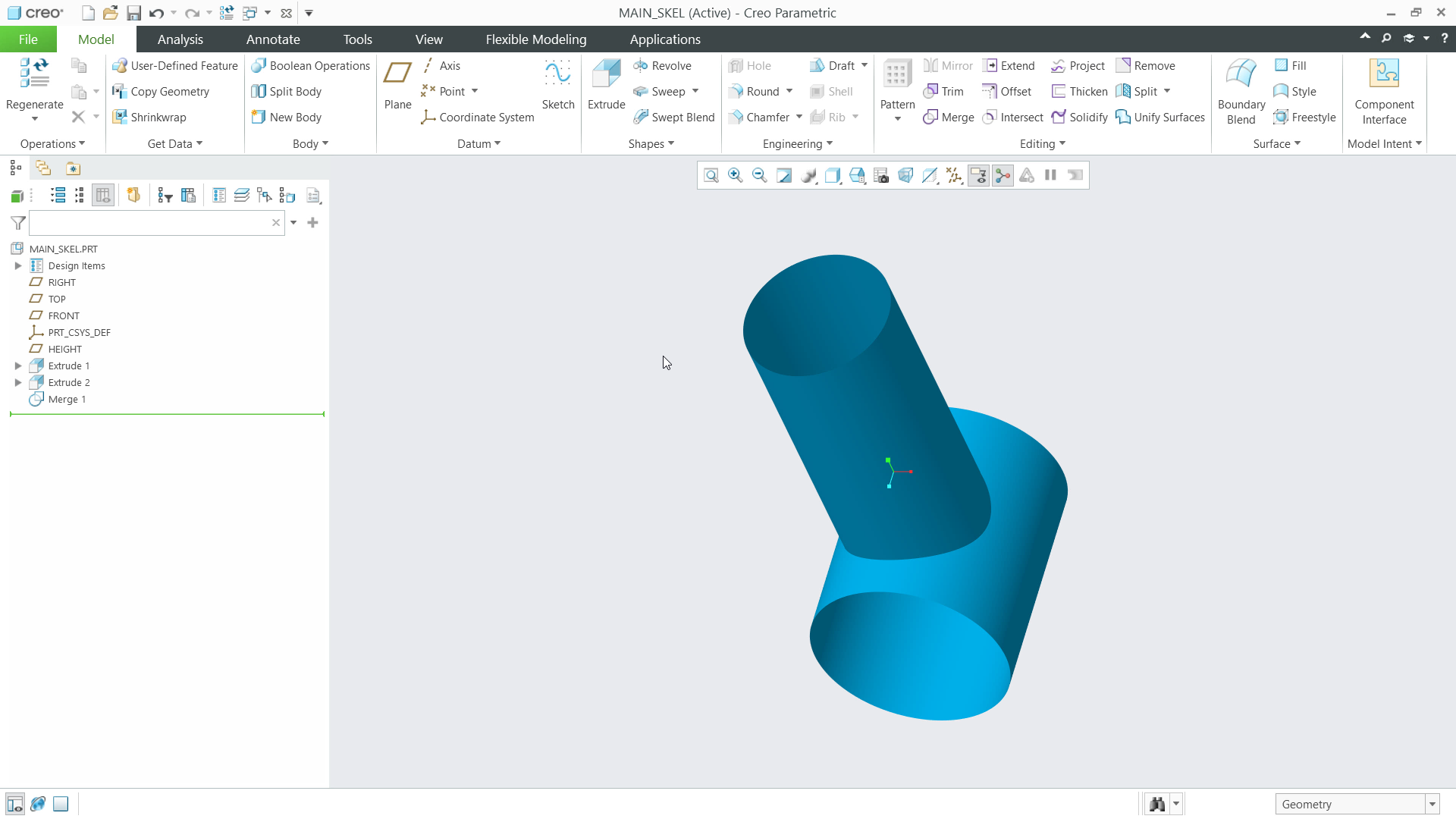 Create Skeletons for Space Claims | tutorial | PTC Learning Connector