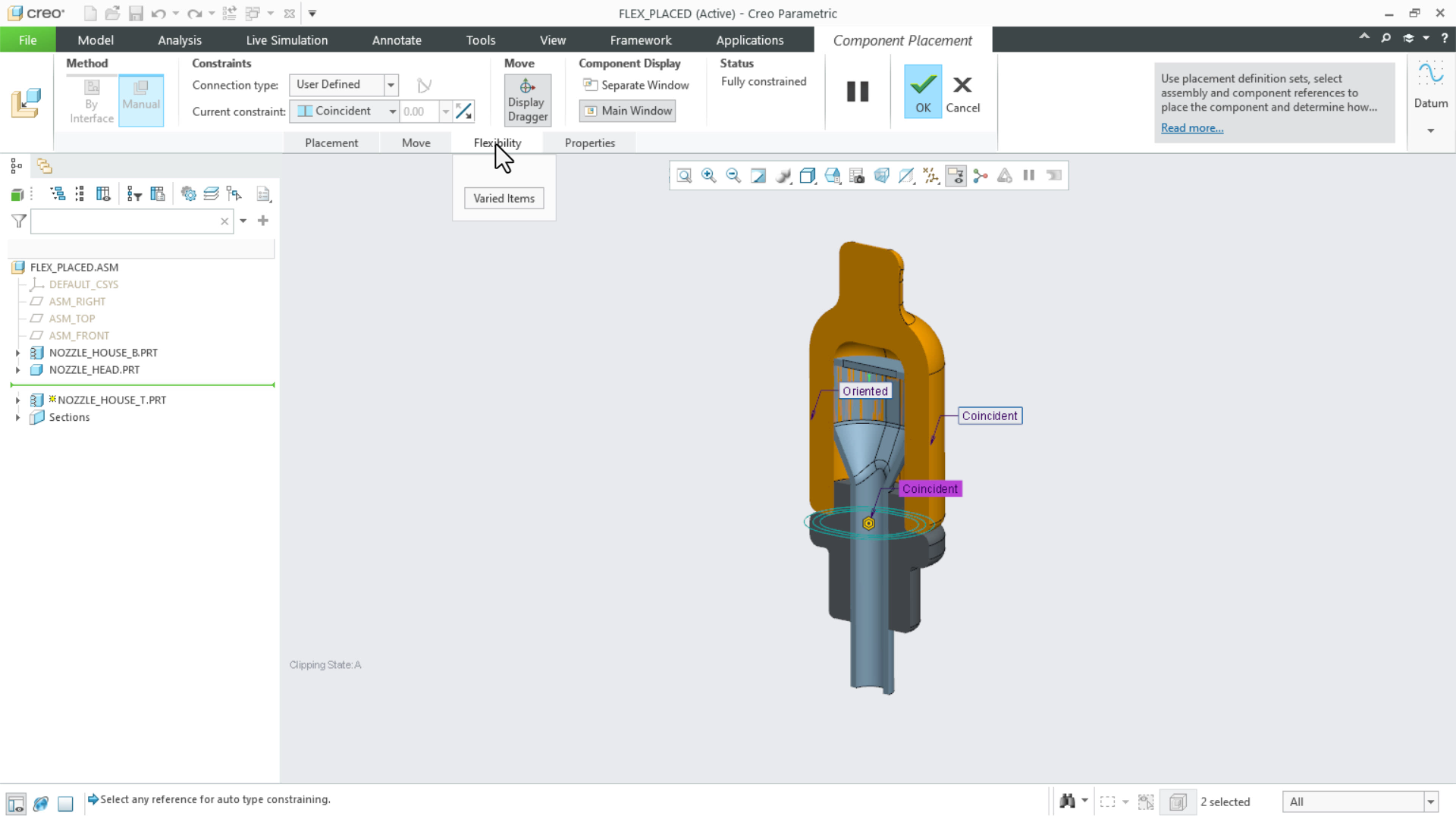 Add Flexibility to Already Placed Components | tutorial | PTC Learning ...