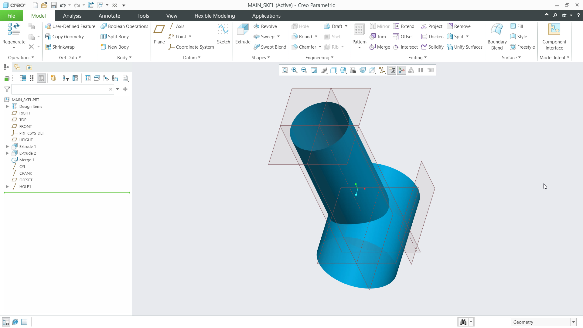 Create Skeletons for Placement References | tutorial | PTC Learning ...
