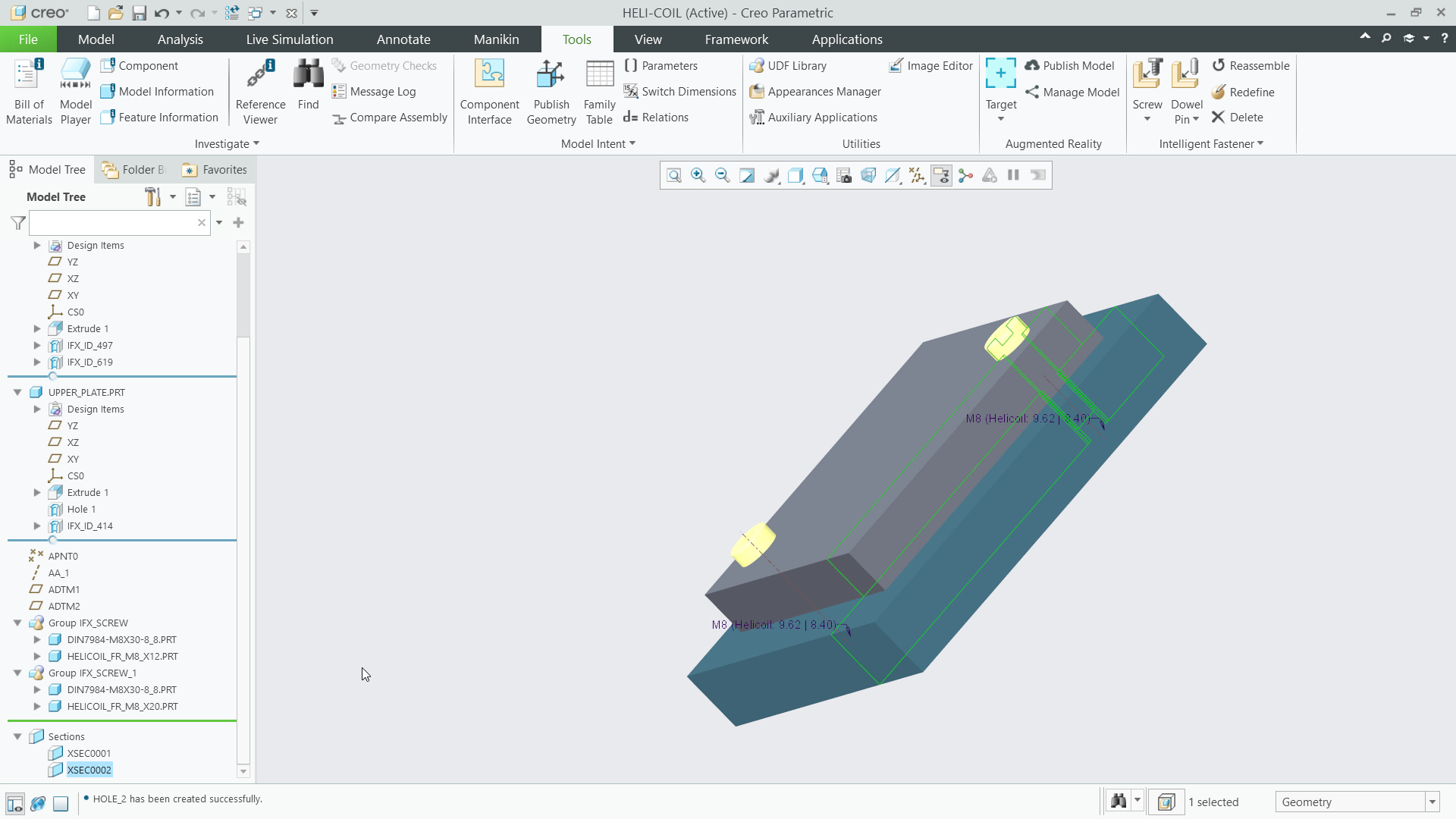 Insert Heli-Coils | tutorial | PTC Learning Connector