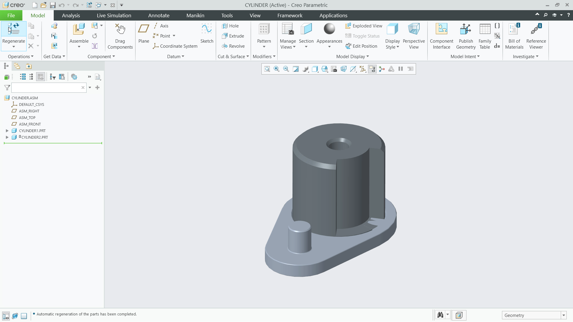 Cylinder Connection Sets | tutorial | PTC Learning Connector