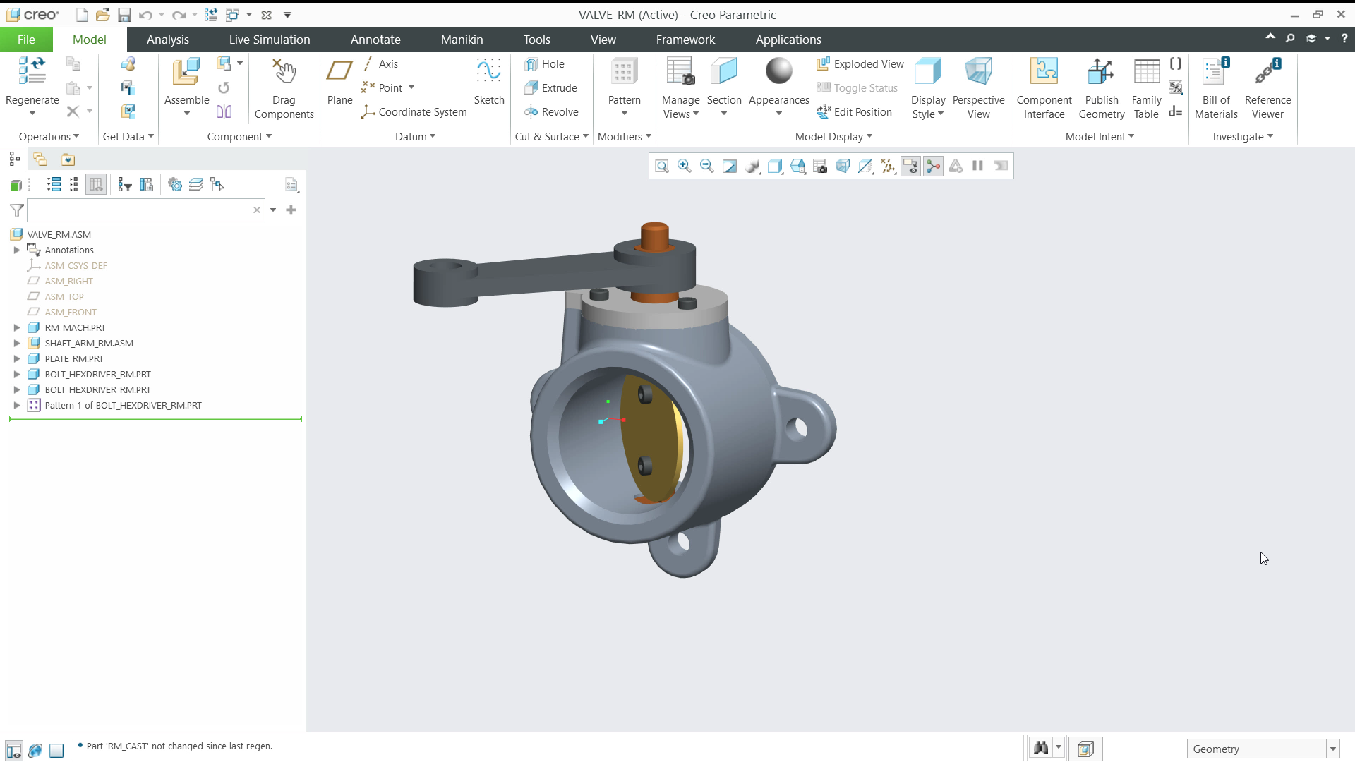 Replace Components Using Reference Model | tutorial | PTC Learning ...
