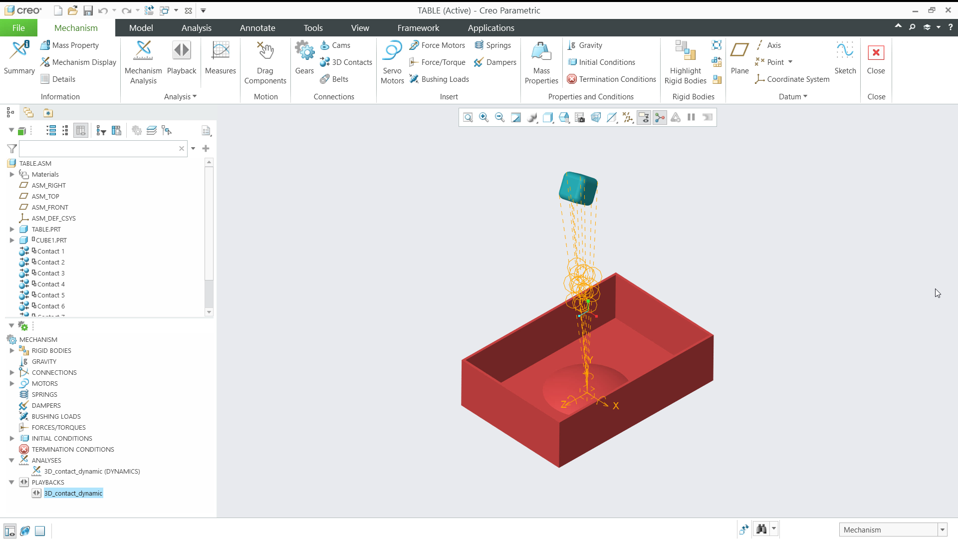 3D Contact | Tutorial | PTC Learning Connector