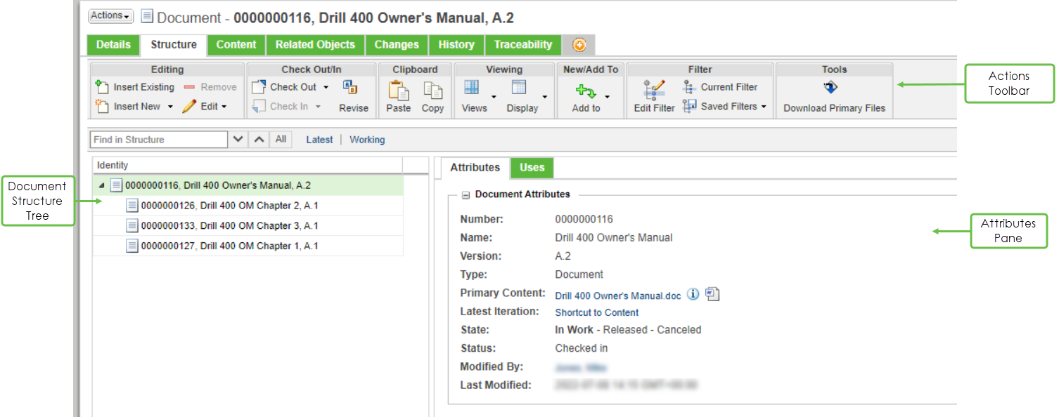 Build Document Structure | tutorial | PTC Learning Connector