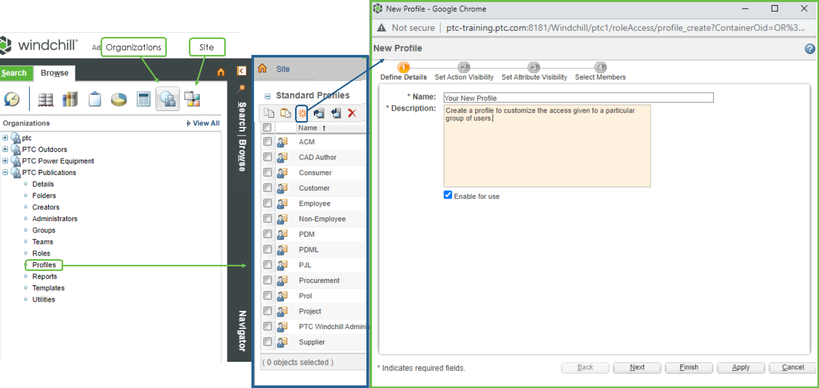 Create User Profiles | tutorial | PTC Learning Connector