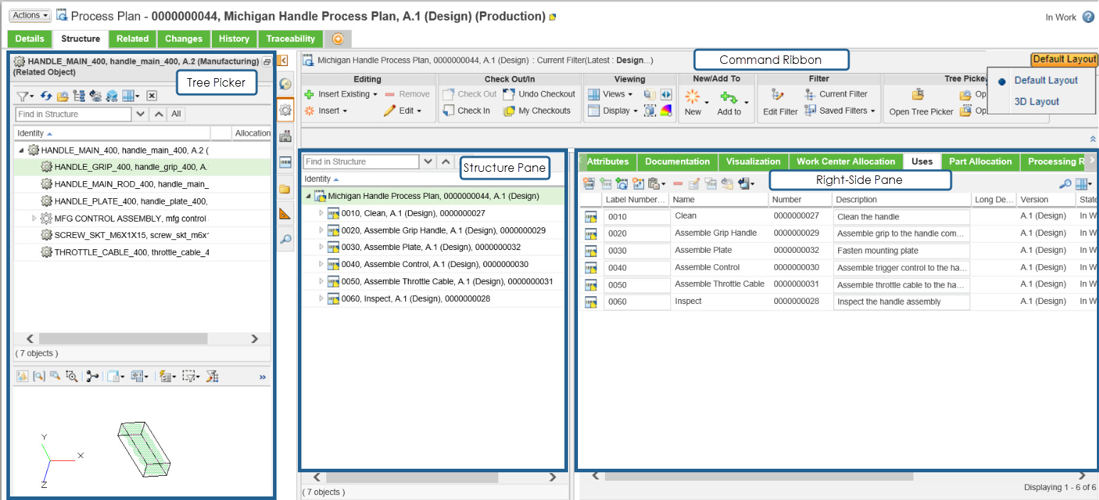 Discover the Process Plan Browser | tutorial | PTC Learning Connector