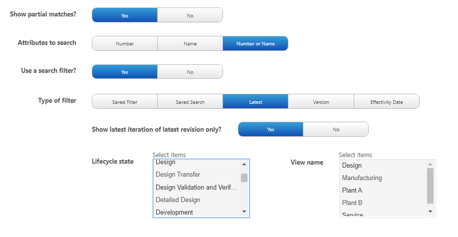 Tailor Search Results | tutorial | PTC Learning Connector