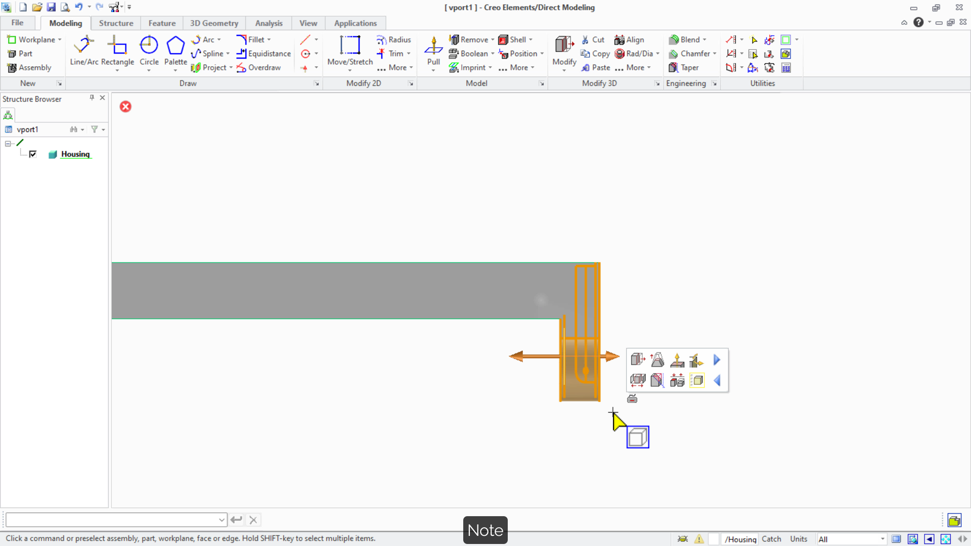 Select by Viewport | tutorial | PTC Learning Connector