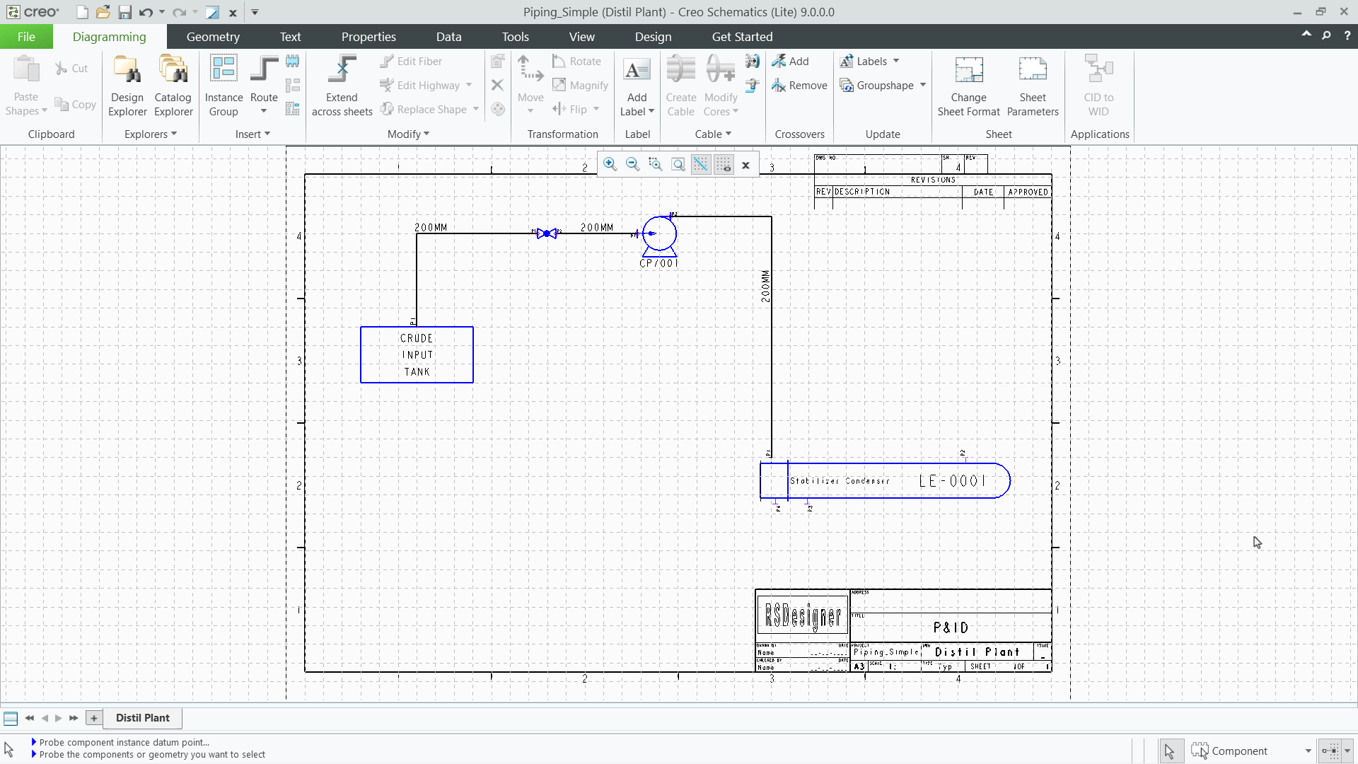 Create P&ID Diagrams | tutorial | PTC Learning Connector