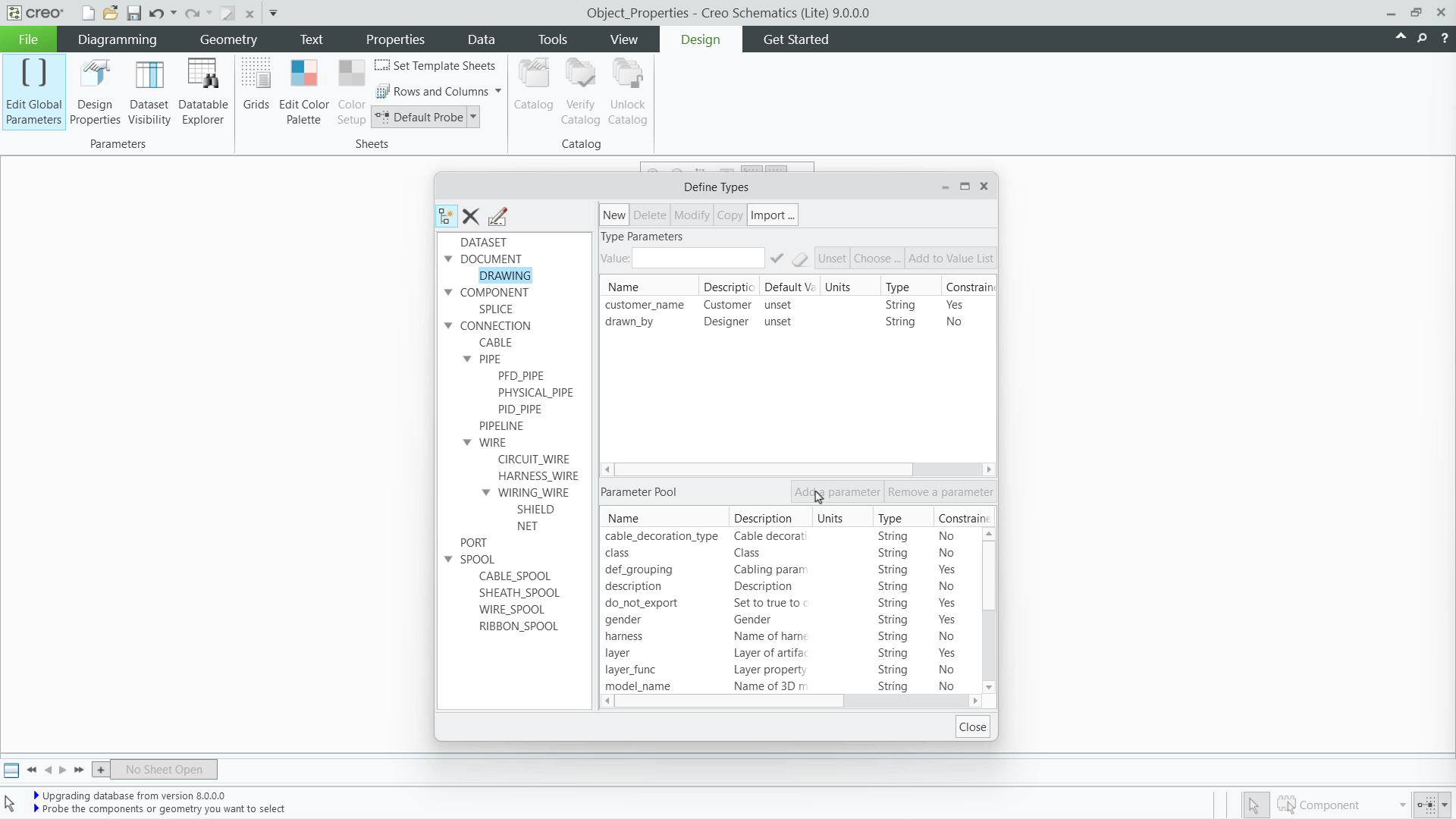 Configure Object Types and Global Parameters | tutorial | PTC Learning ...
