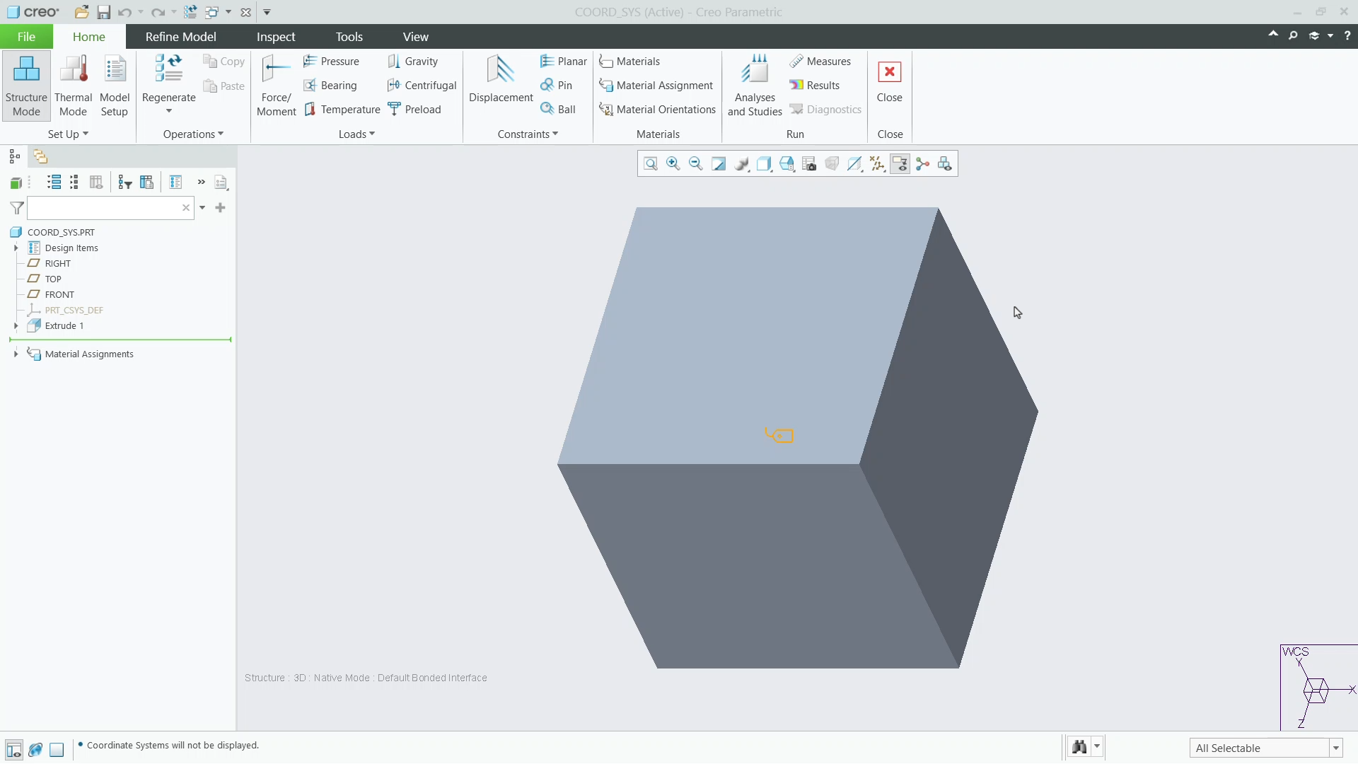 Ptc Tutorial Models Use Simulate Coordinate Systems | tutorial | PTC Learning Connector