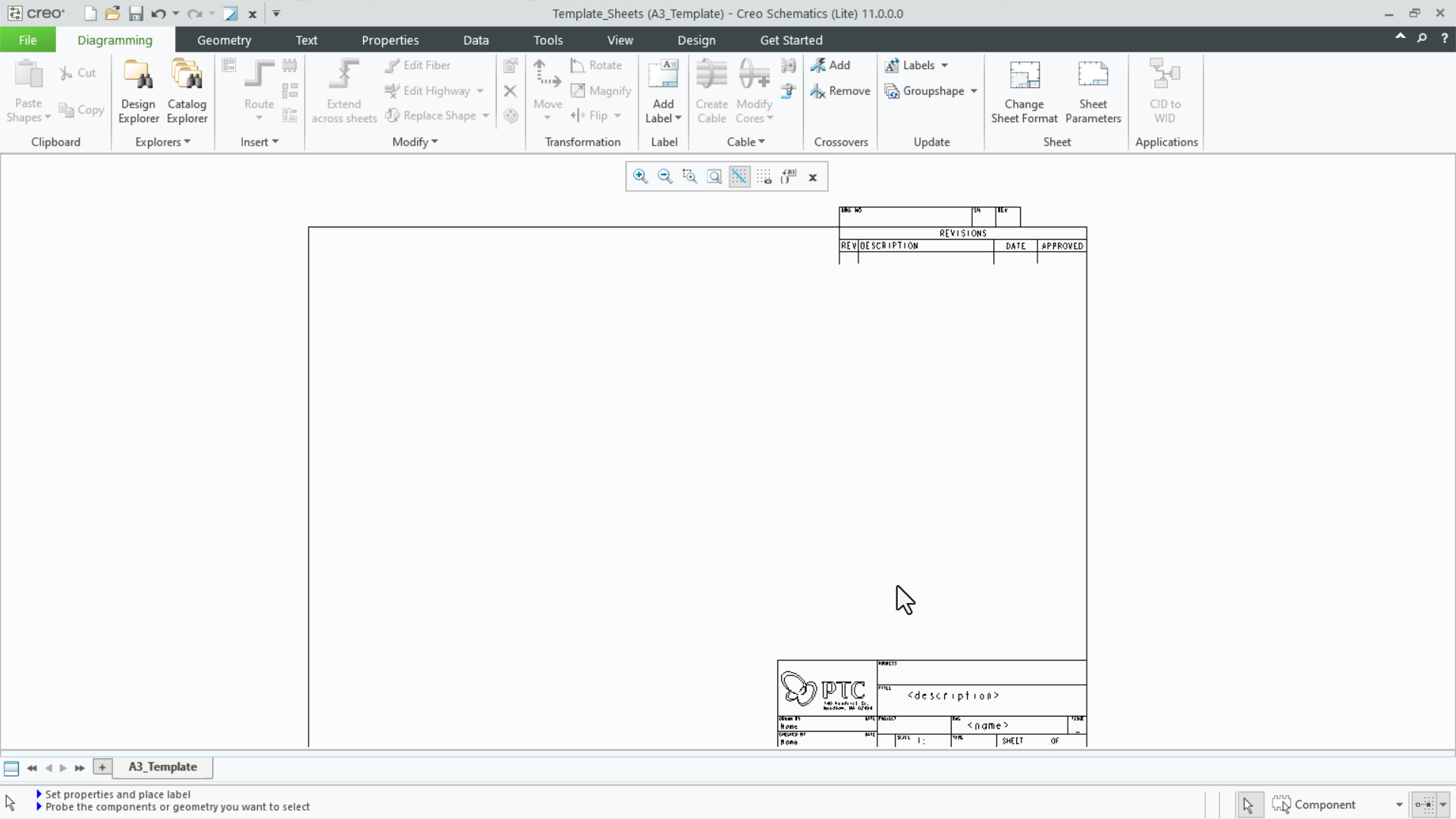 Create and Configure Template Sheets | tutorial | PTC Learning Connector