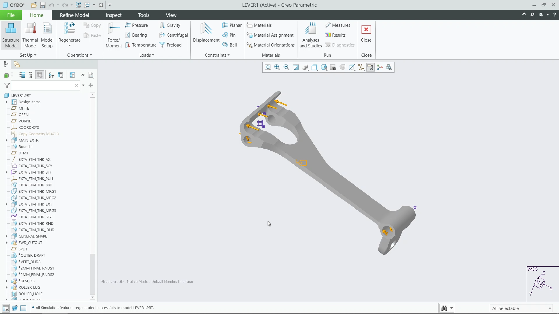 Set Up the Simulate Solver | tutorial | PTC Learning Connector