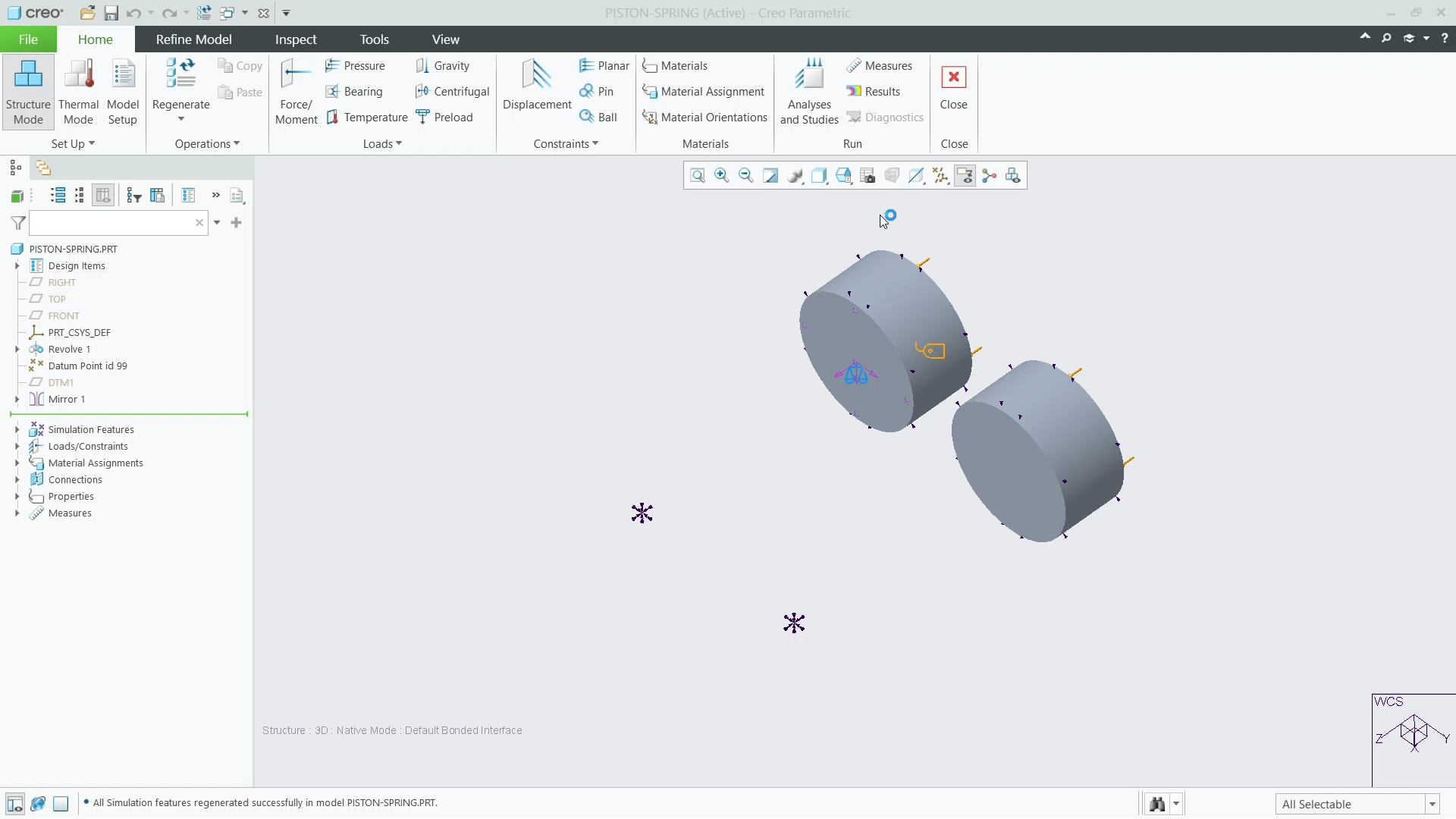 Create Springs | tutorial | PTC Learning Connector