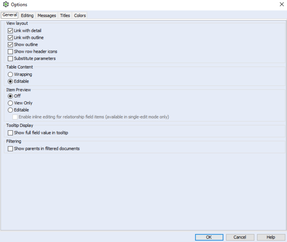Configure General Document View Options | tutorial | PTC Learning Connector