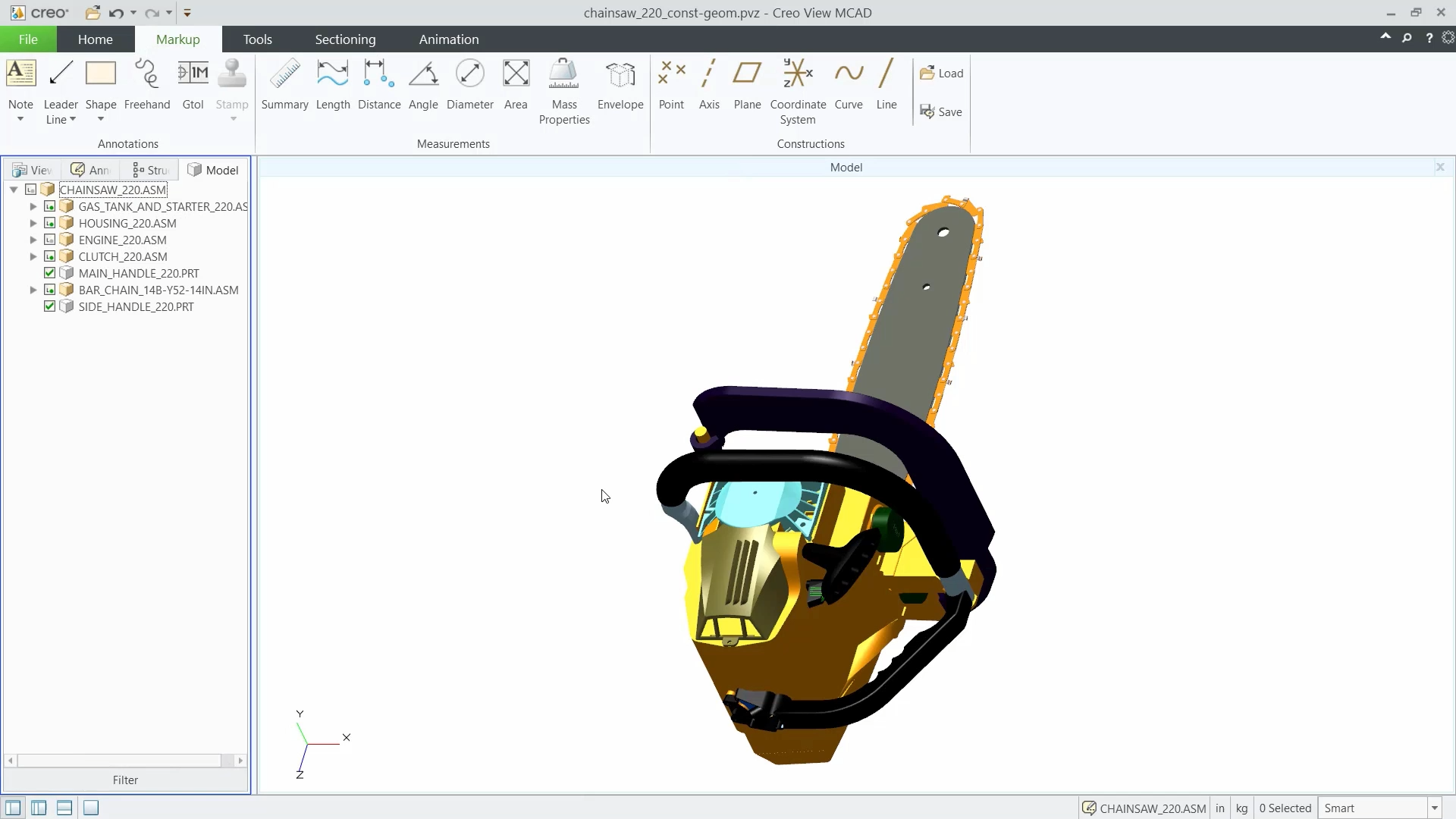 Use Construction Geometry to Section a Model | tutorial | PTC Learning ...