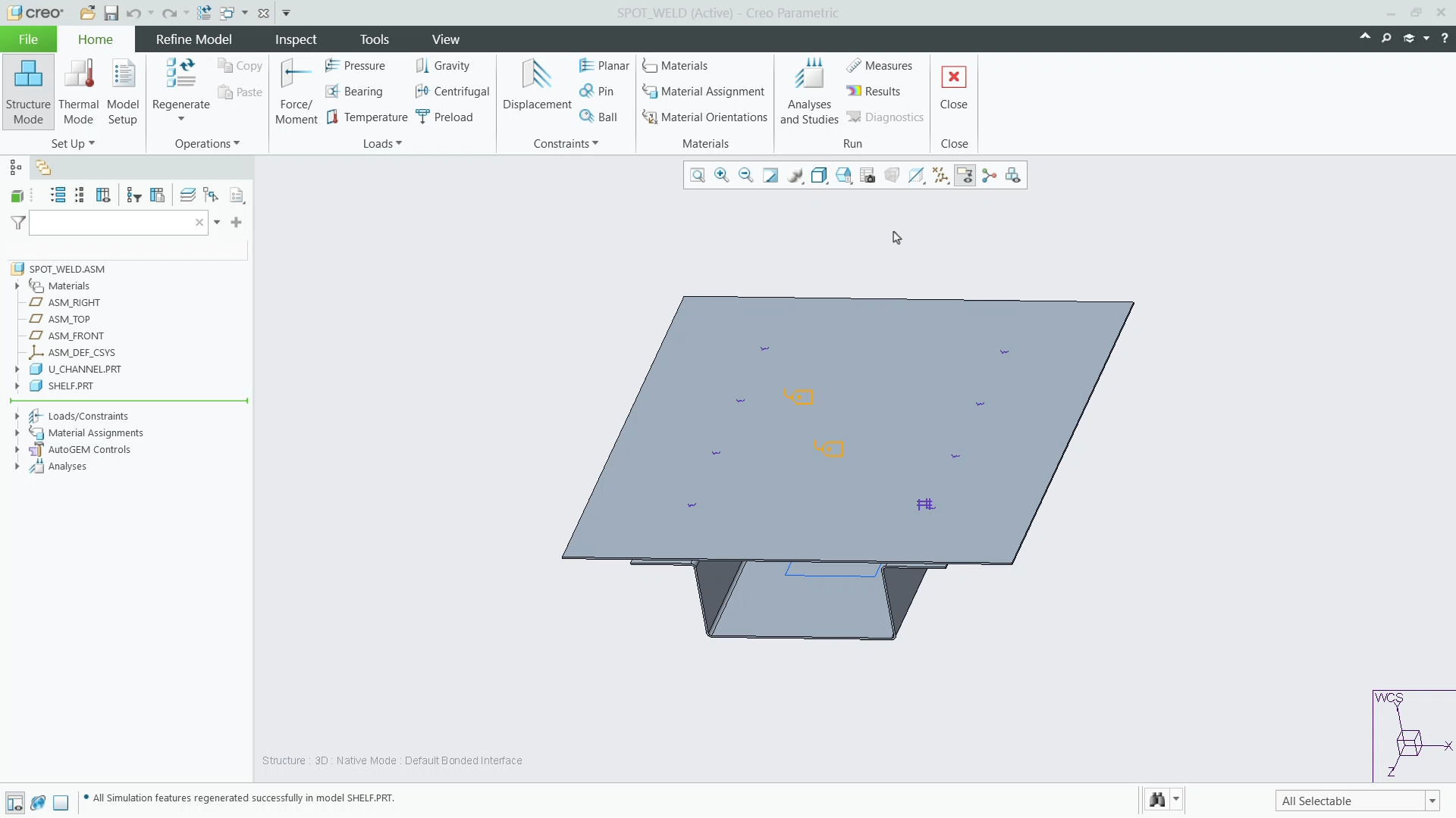 Use Spot Welds | tutorial | PTC Learning Connector