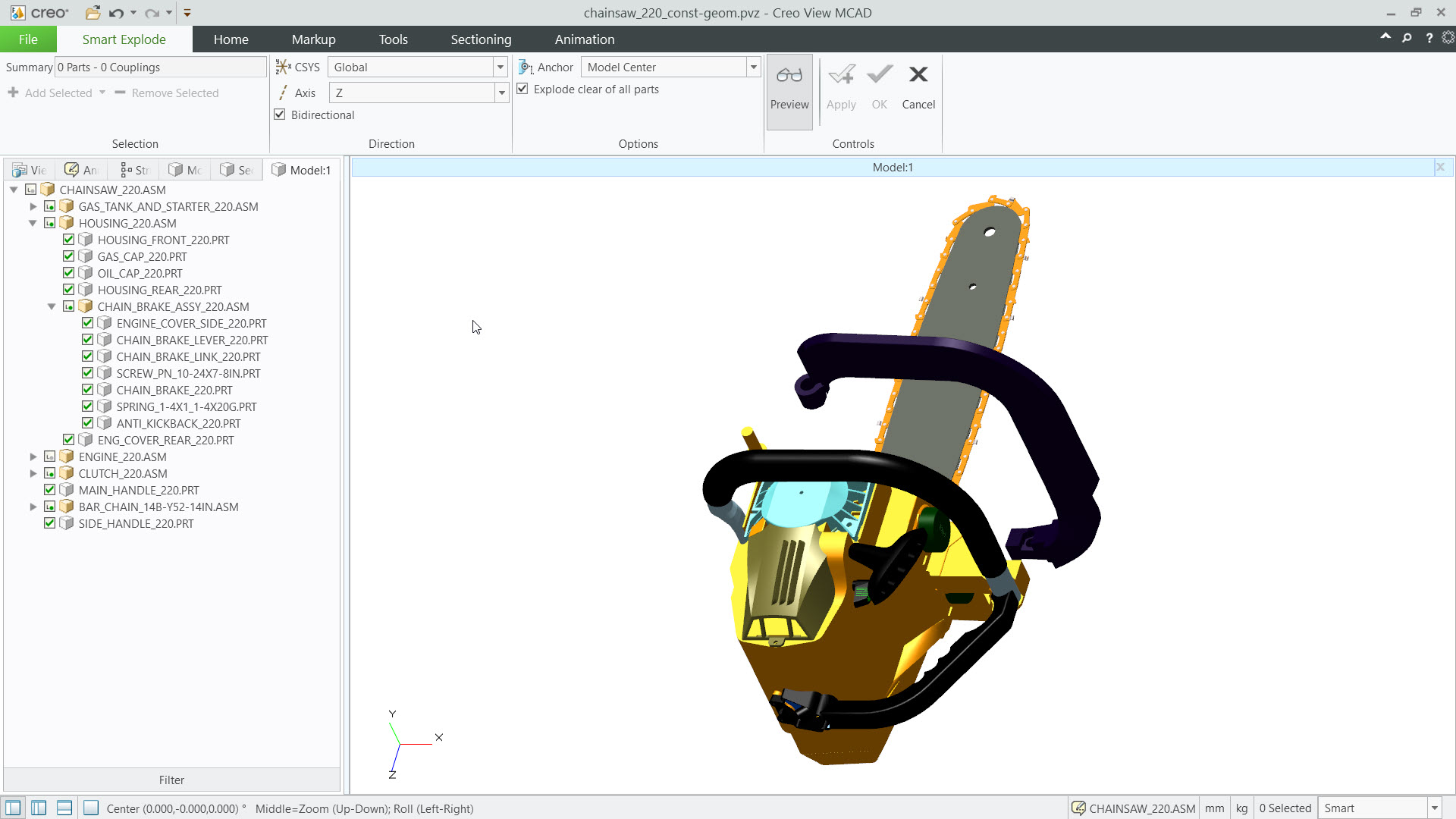 Use Construction Geometry to Explode a Model | tutorial | PTC Learning ...