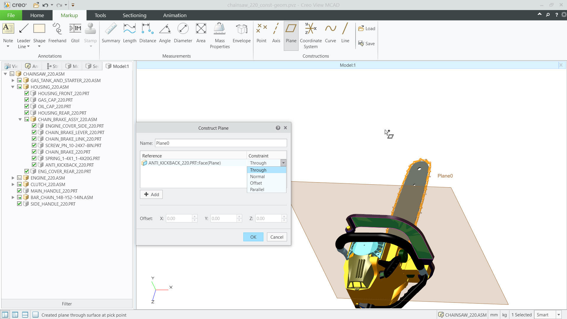 About Construction Planes | tutorial | PTC Learning Connector