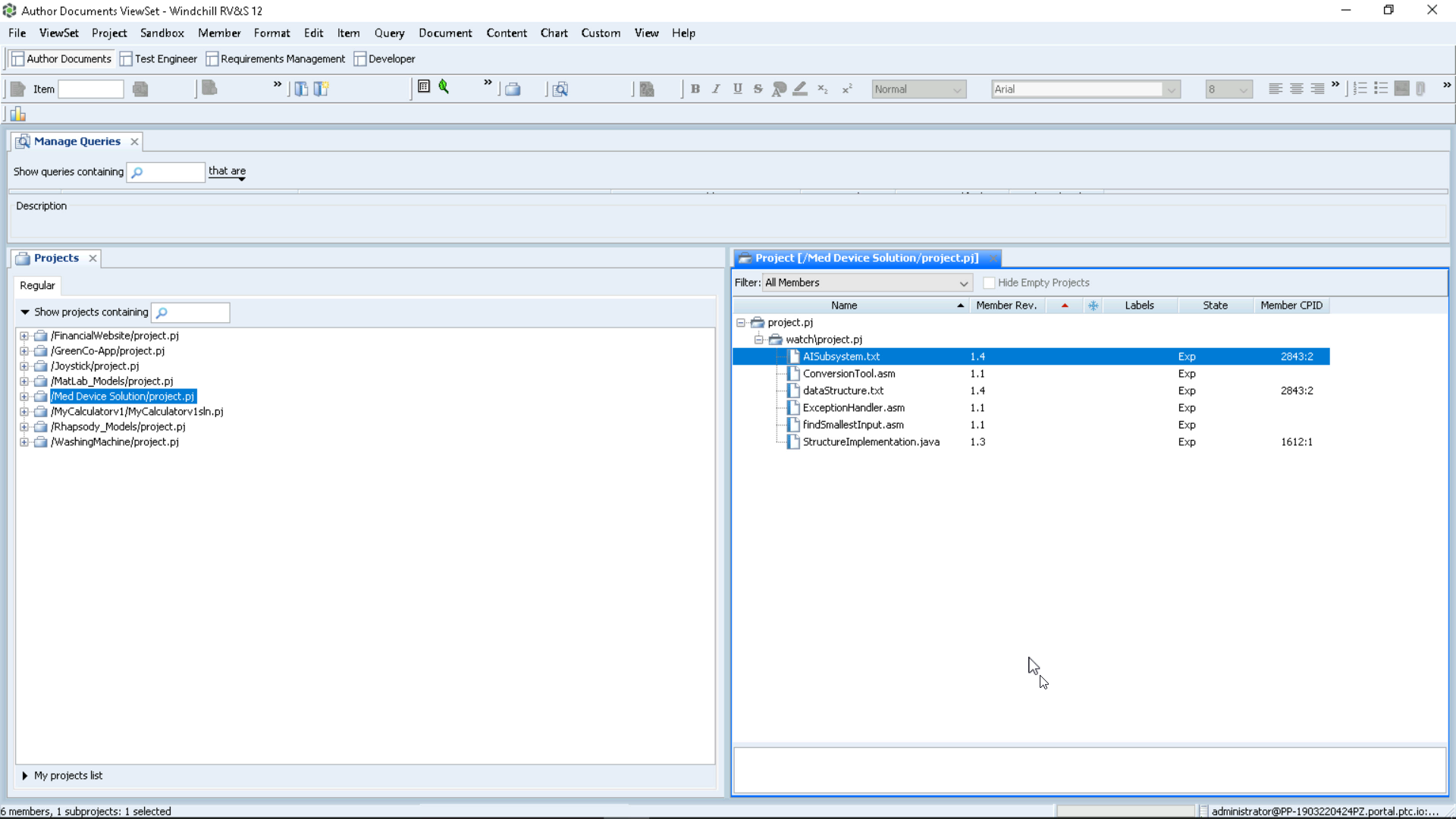 View Member History | tutorial | PTC Learning Connector