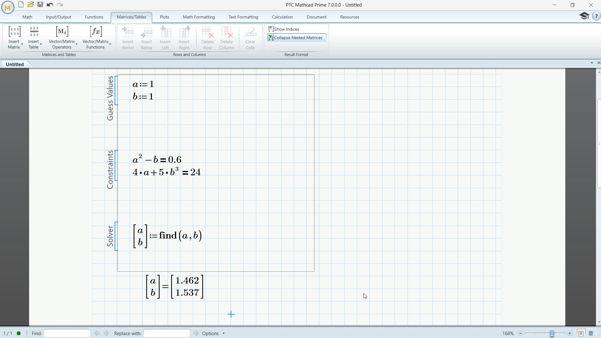 Numerically Solve Systems of Linear Equations | tutorial | PTC Learning ...