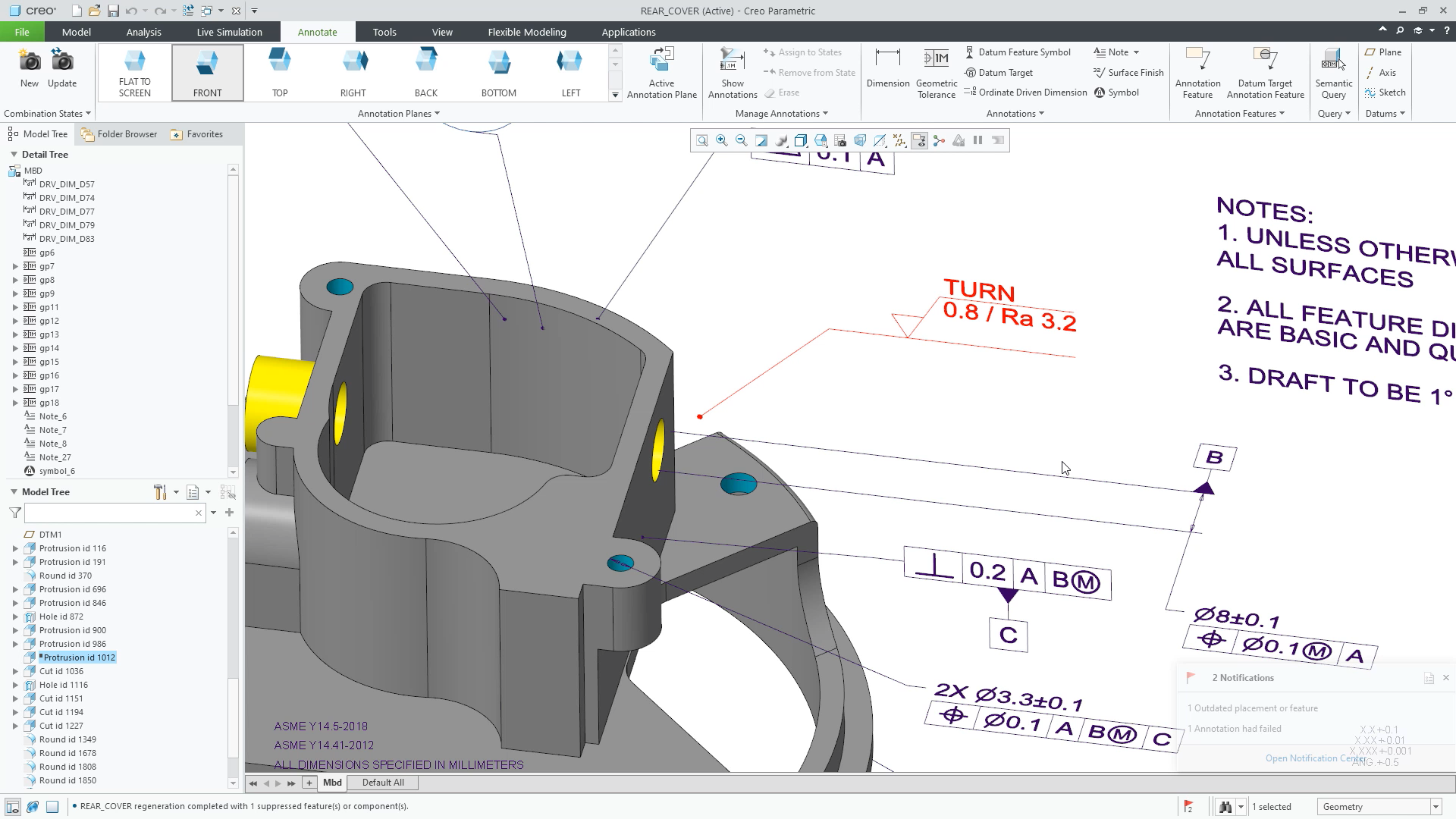 Create Standalone Symbol Annotations | tutorial | PTC Learning Connector