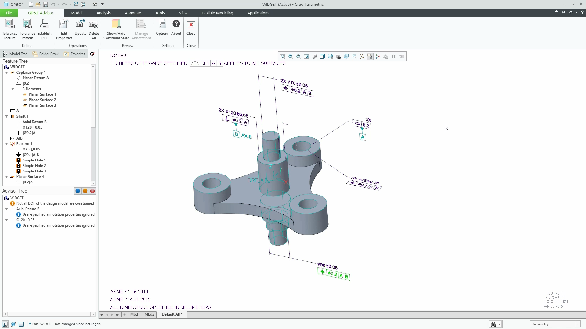 Update Annotations Using the New GD&T Advisor Tool | Tutorial | PTC ...