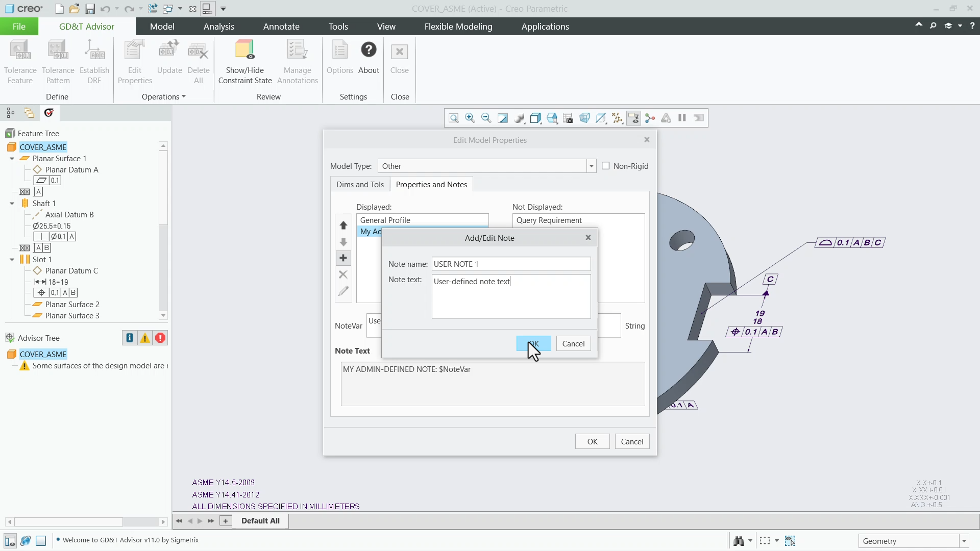 Add Notes | tutorial | PTC Learning Connector