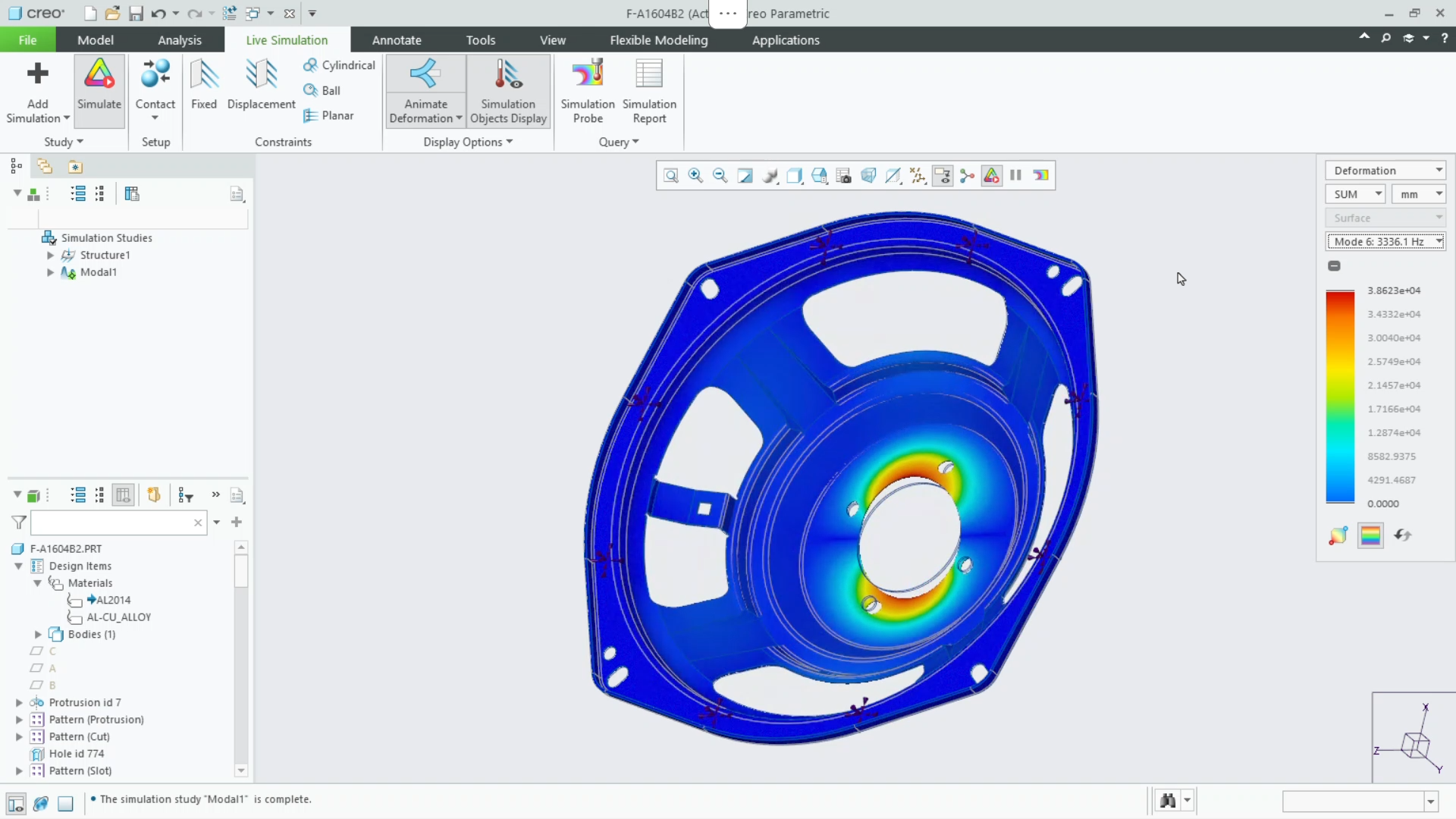 Set Up and Run a Modal Simulation | tutorial | PTC Learning Connector