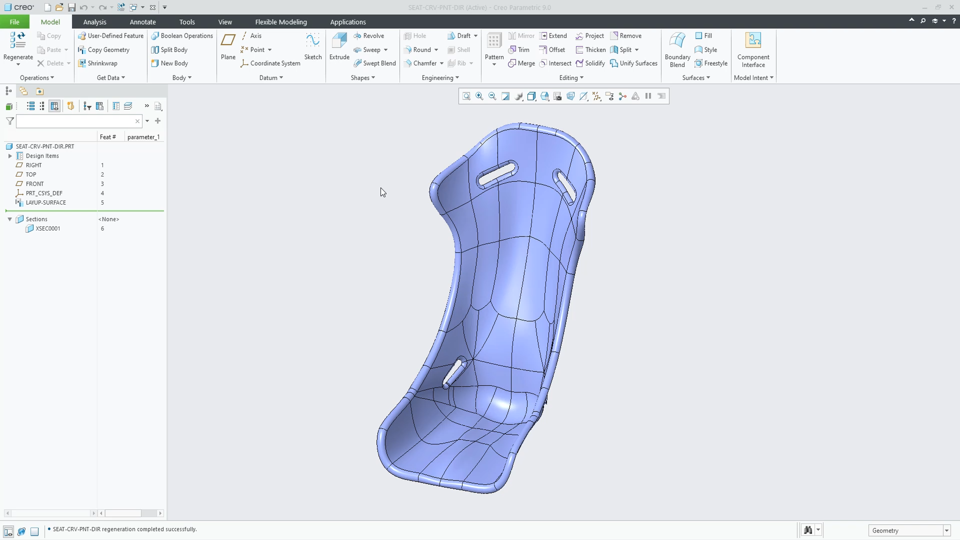 Create a Curve from a Point and Direction | Tutorial | PTC Learning ...