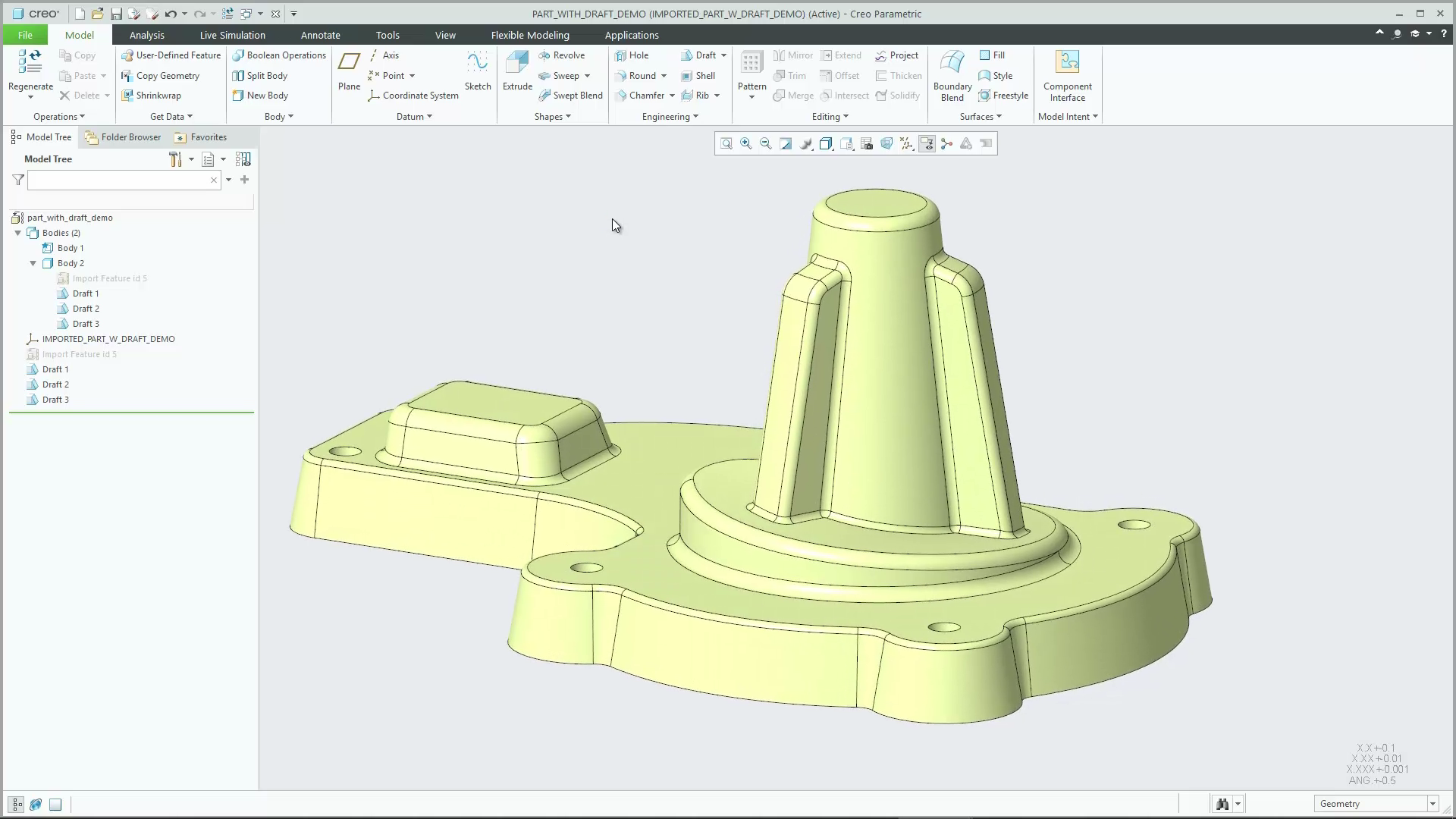 Explore the Enhancements in Draft Feature | tutorial | PTC Learning ...