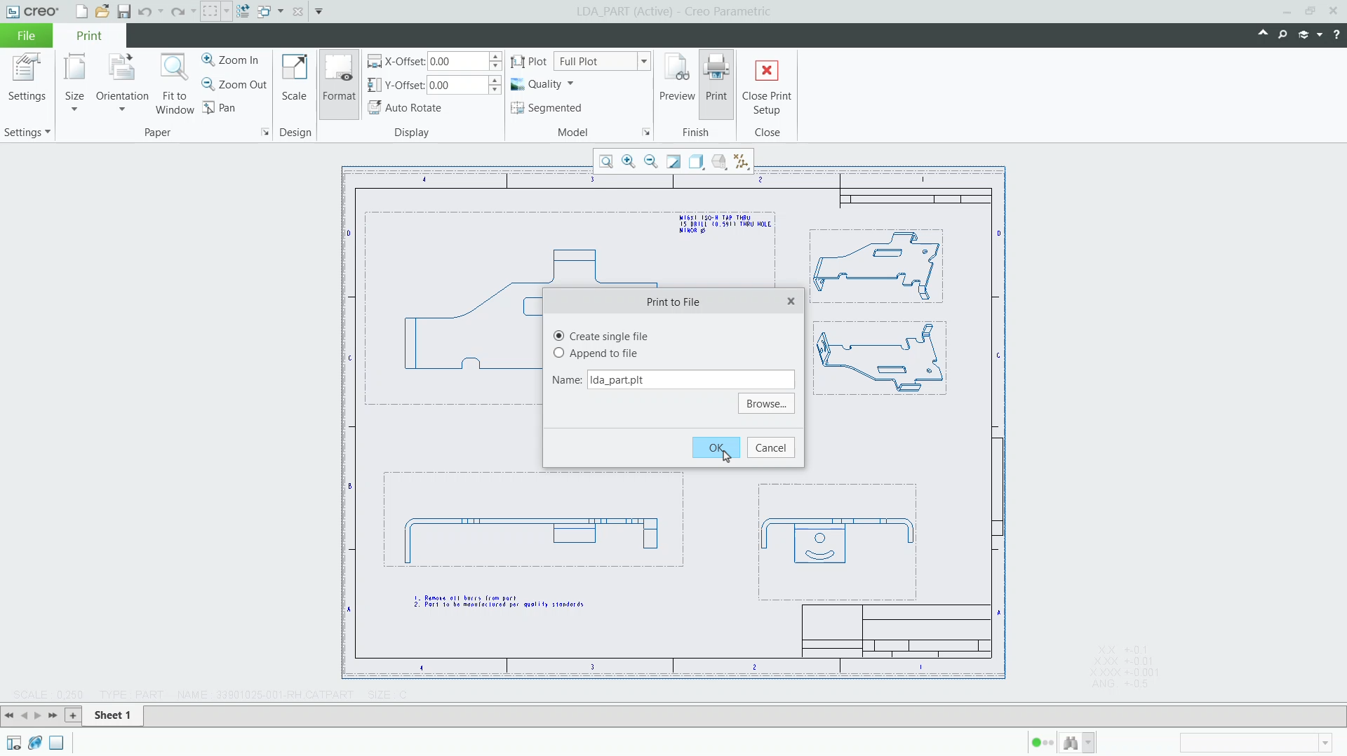 Validate the Drawing Against the Original | tutorial | PTC Learning ...