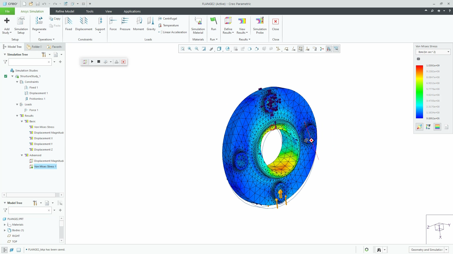 Apply Structural Loads and Constraints in Creo Ansys Simulation ...