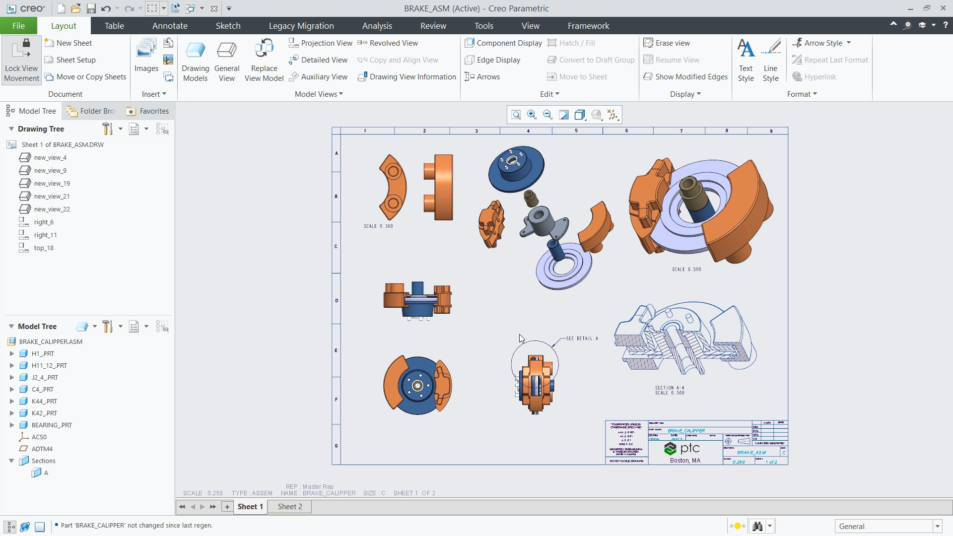Plx View Drawinf Get Summary for a Specific Drawing View | tutorial | PTC Learning Connector