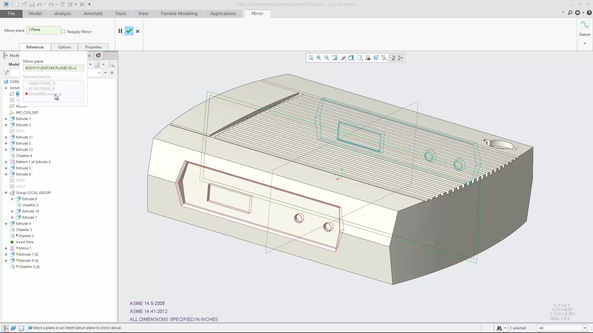 Explore the Enhancements in the Mirror Feature | tutorial | PTC ...