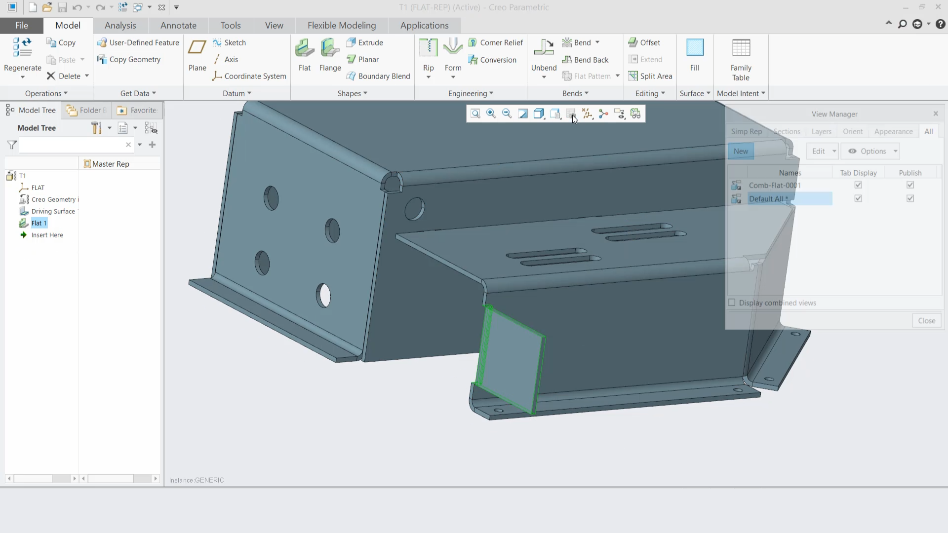 Create Flat Pattern Representation | tutorial | PTC Learning Connector