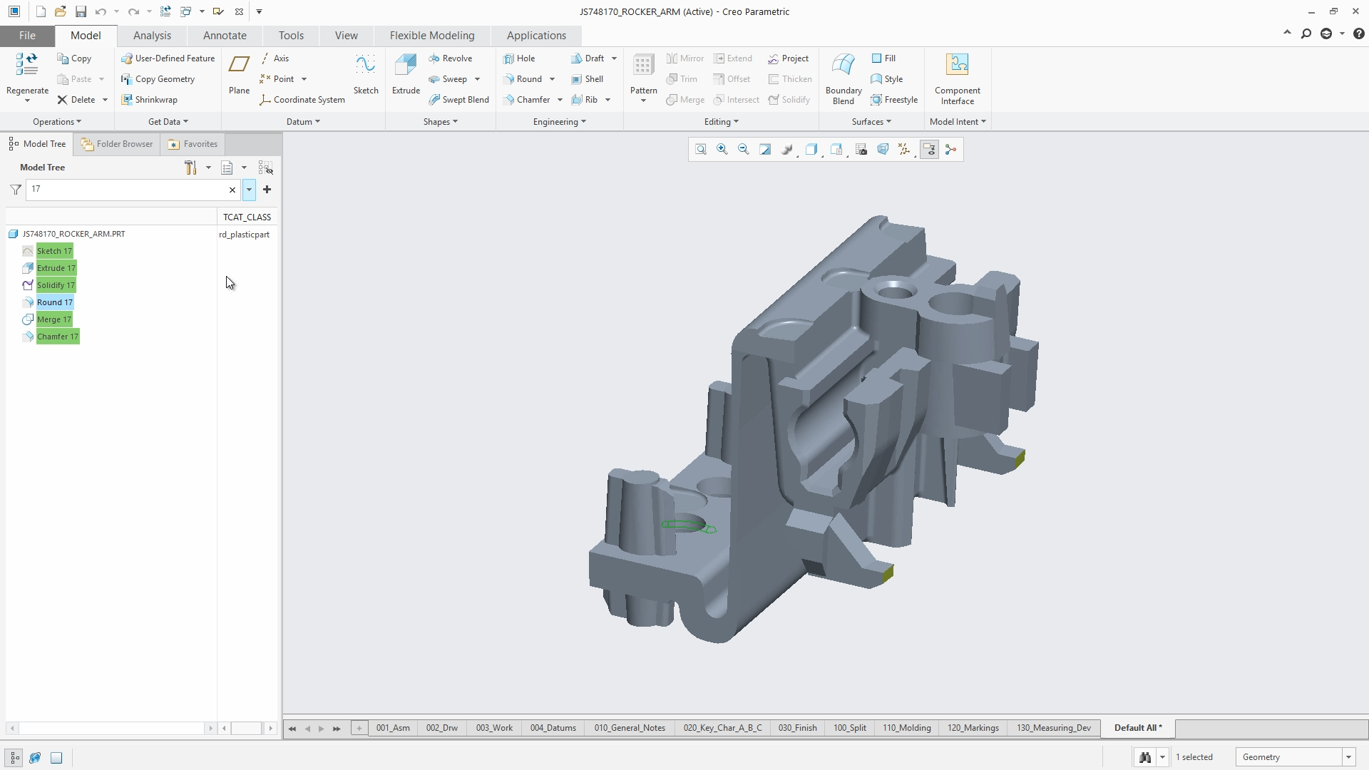 Search in the Model Tree | tutorial | PTC Learning Connector