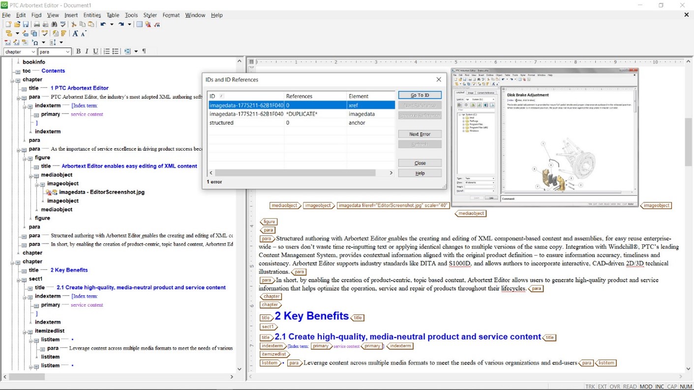 Describe ID and ID References | tutorial | PTC Learning Connector