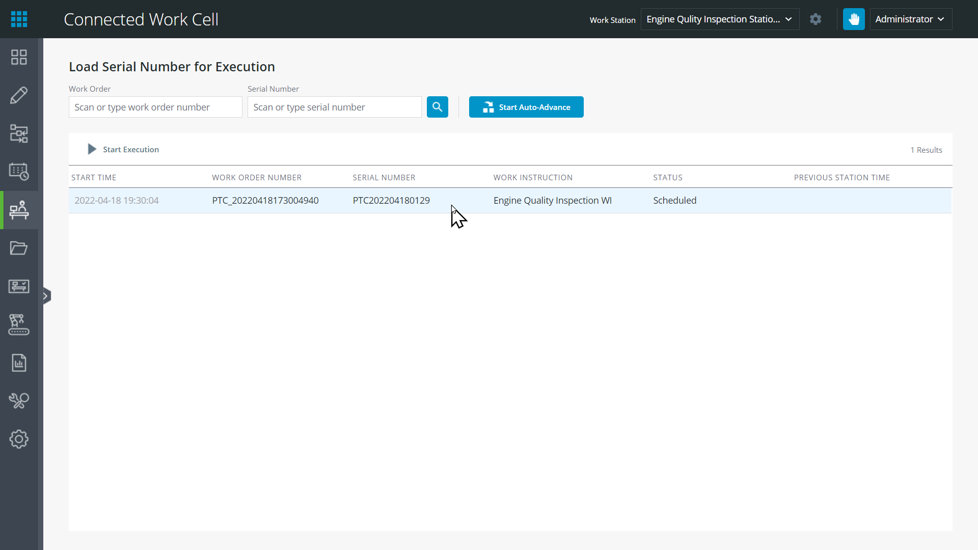 Tour Work Instruction Execution | tutorial | PTC Learning Connector